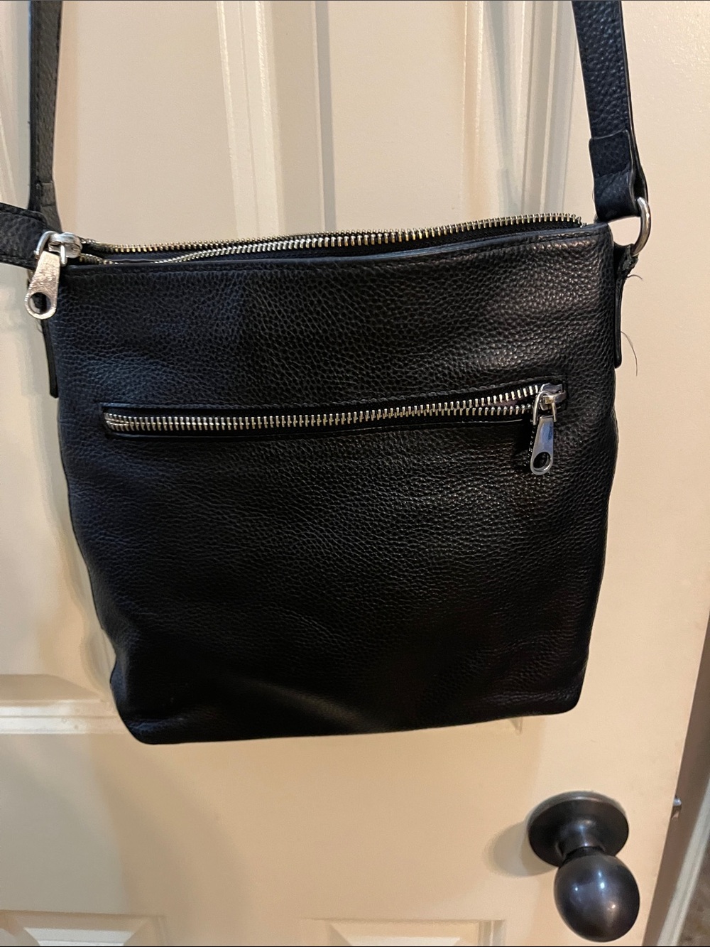 Bugatti Black Leather Crossbody Bag - Picture 7 of 16